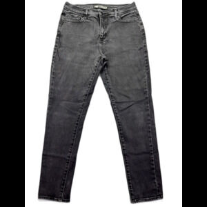 Levis 512 Perfectly Slimming Skinny Leg Women's Jeans Plus Size 12 Denim Black‎